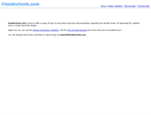 Tablet Screenshot of freedevtools.com